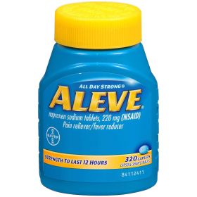 Aleve Pain Reliever Fever Reducer Caplet, 320 Ct