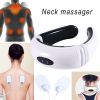 Electric Tens Unit Pulse Neck Massager Magnetic Pulse Therapy Vertebra Relax