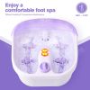 4 Rollers Bubble Heating Foot Spa Massager